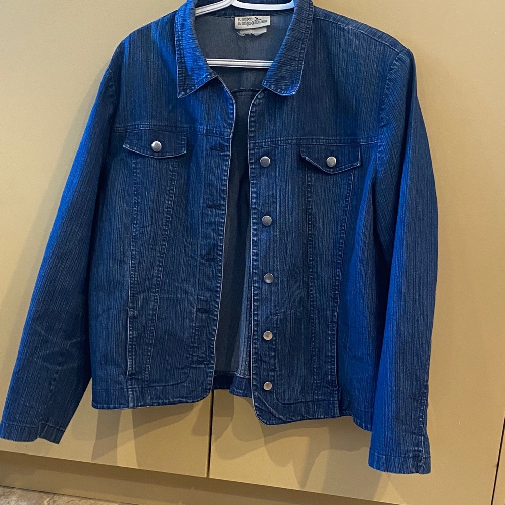 Vintage Laz Lapidus Blue Denim Jacket 70s style